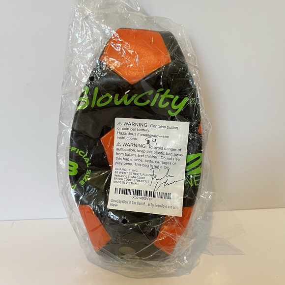 GlowCity Light Up LED Soccer Ball - Blazing Red Edition New In Bag - Picture 2 of 3